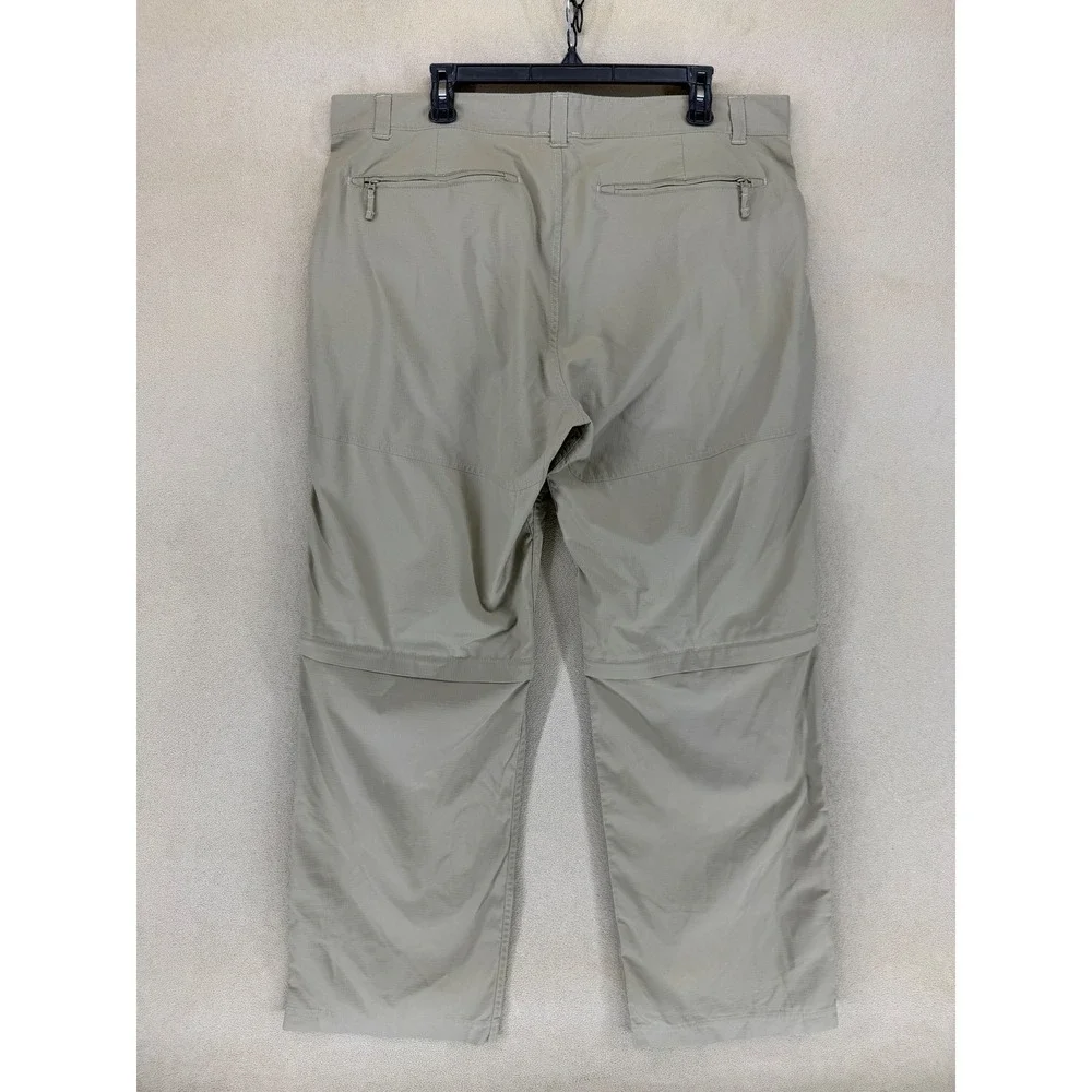 The North‎ Face Mens Convertible Zip Off Hiking Pants Khaki Size 40 RN 61661